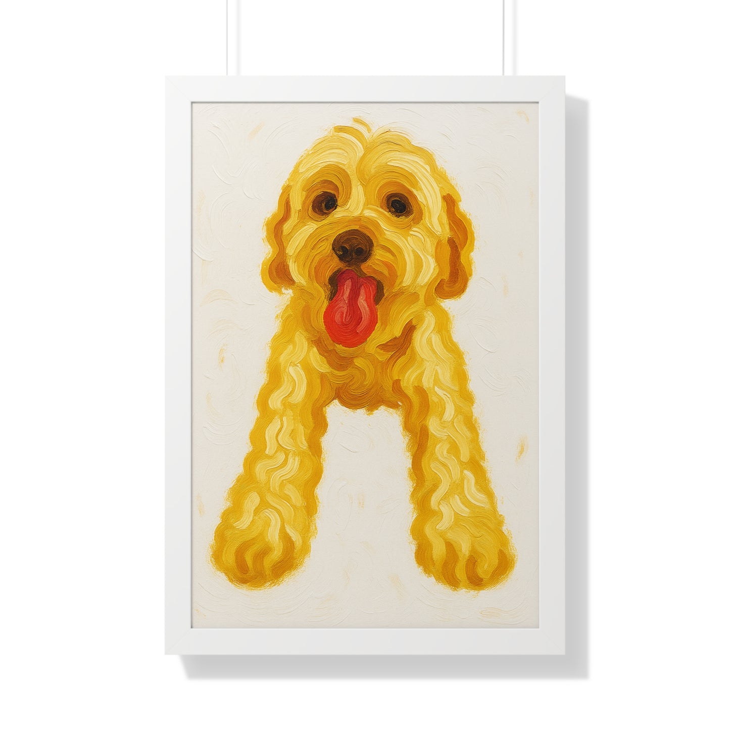 Pet-Humor Prints Painted Portrait Framed Artwork