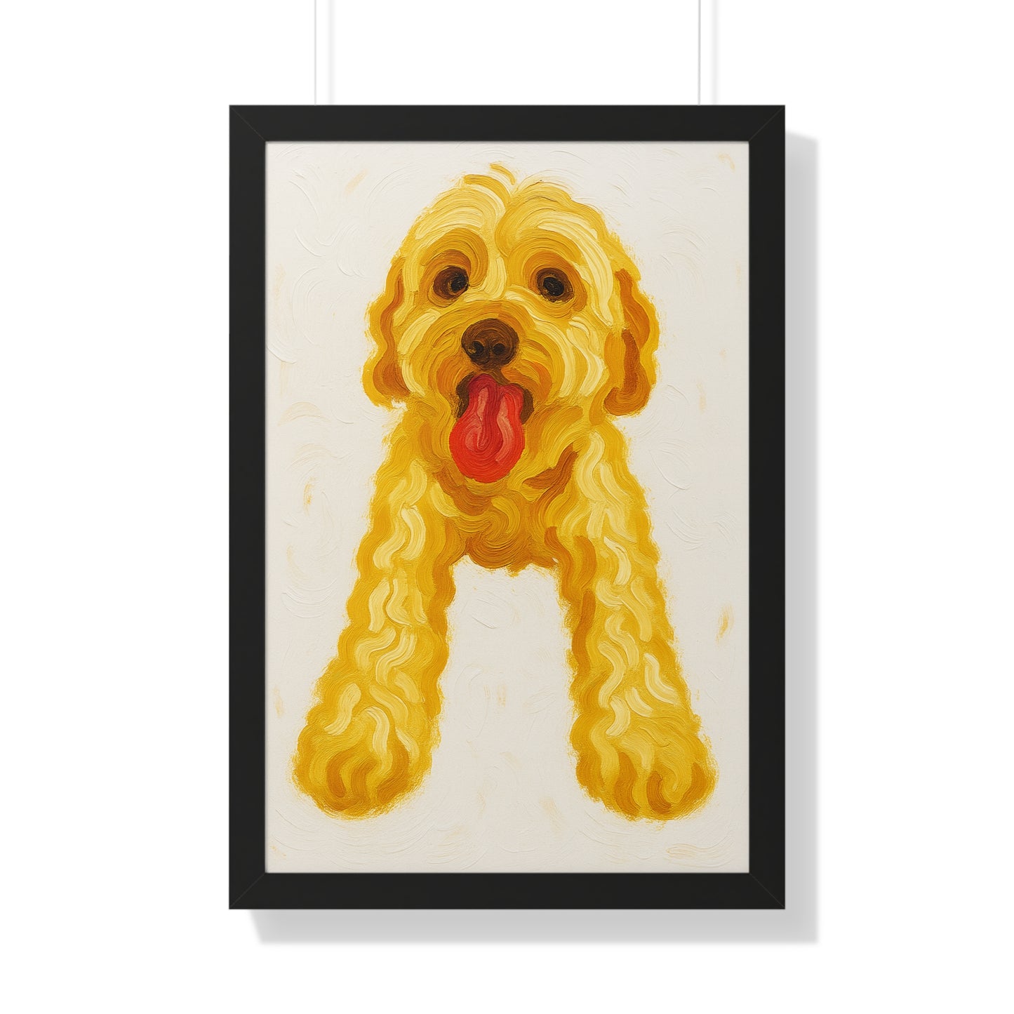 Pet-Humor Prints Painted Portrait Framed Artwork