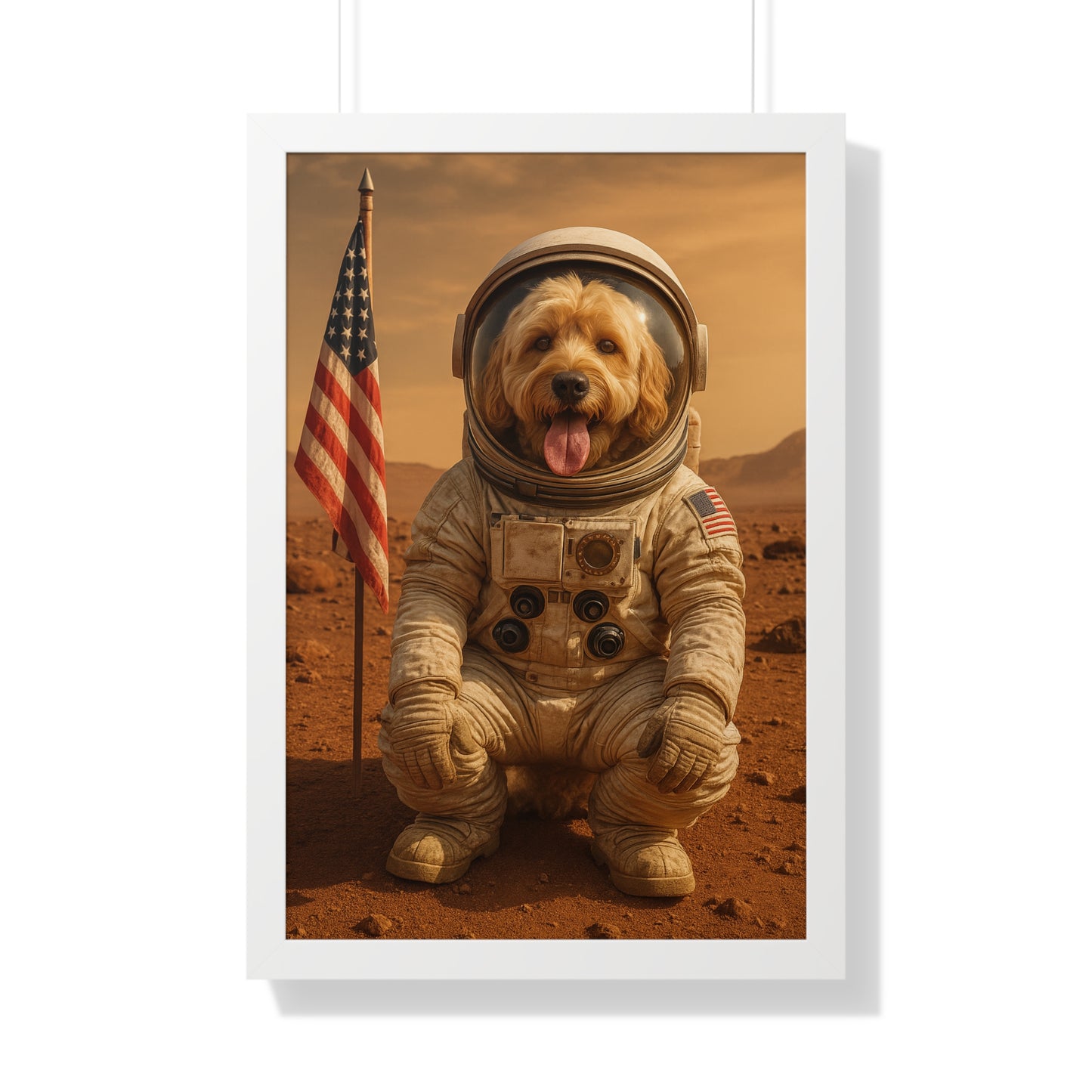 Pet-Humor Prints Mars Rover Framed Artwork