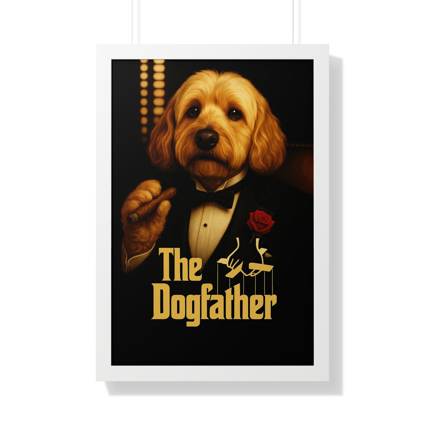 Pet-Humor Prints The Dogfather Framed Artwork