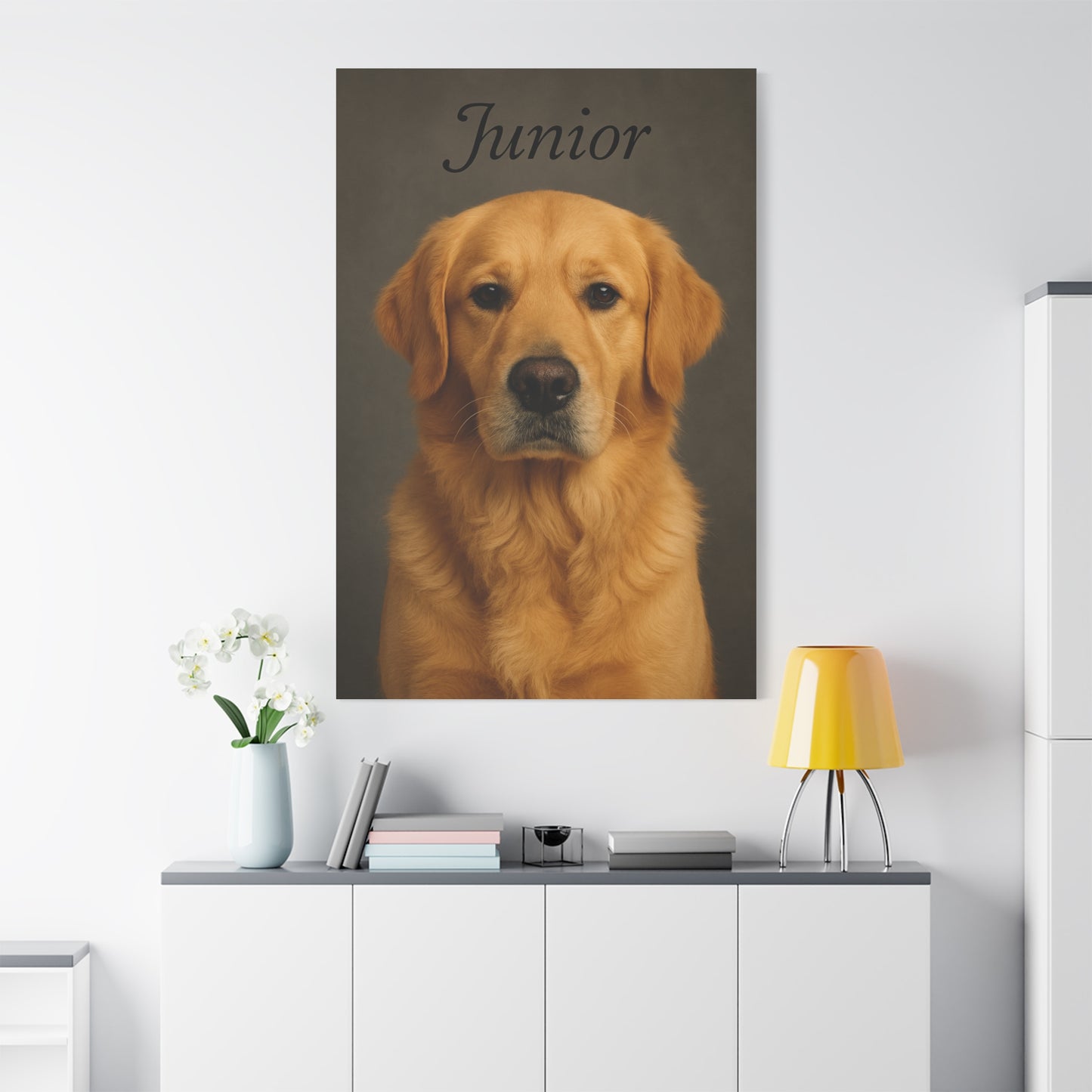 Pet-Humor Prints Portrait With Text (Canvas)