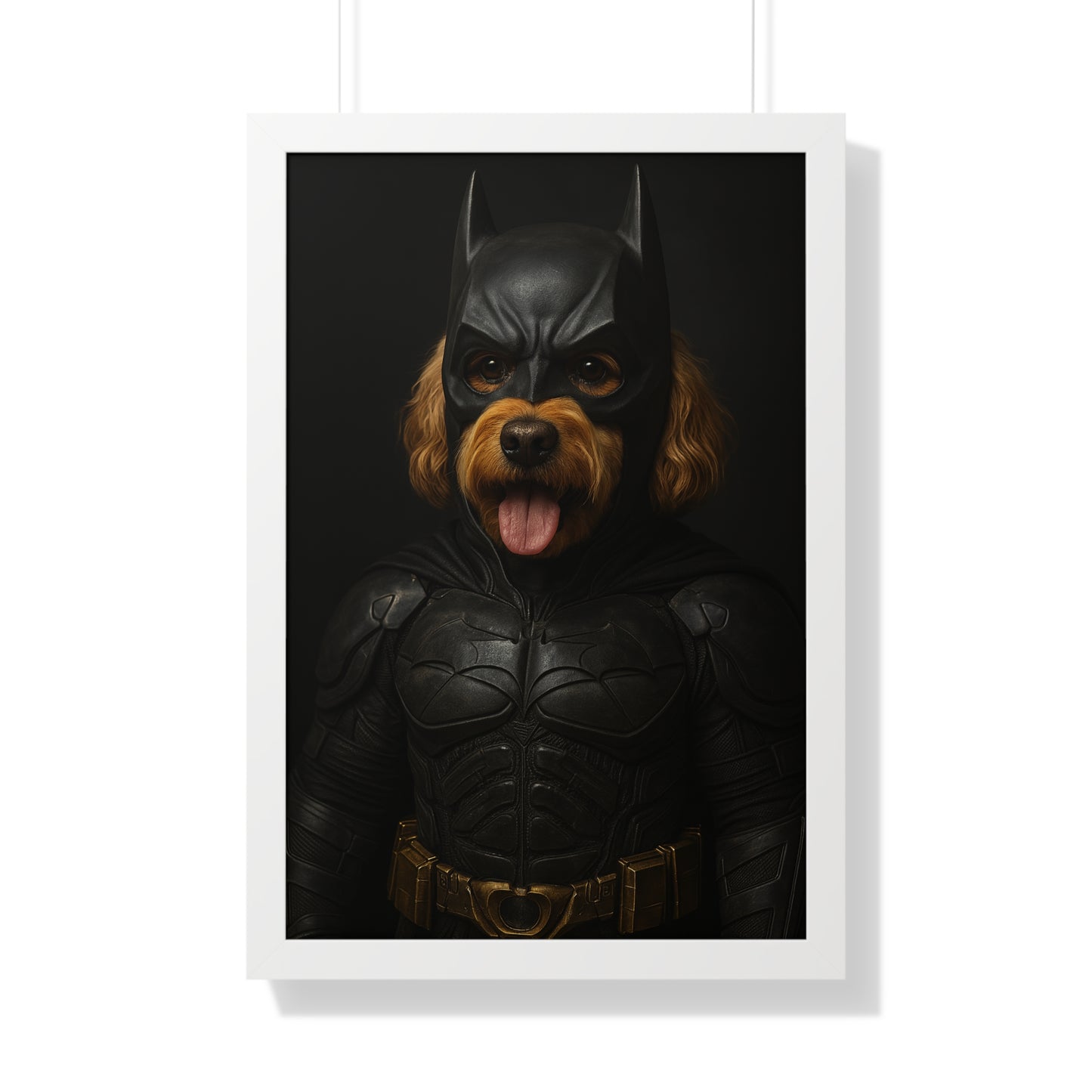 Pet-Humor Prints The Bark Knight Framed Artwork