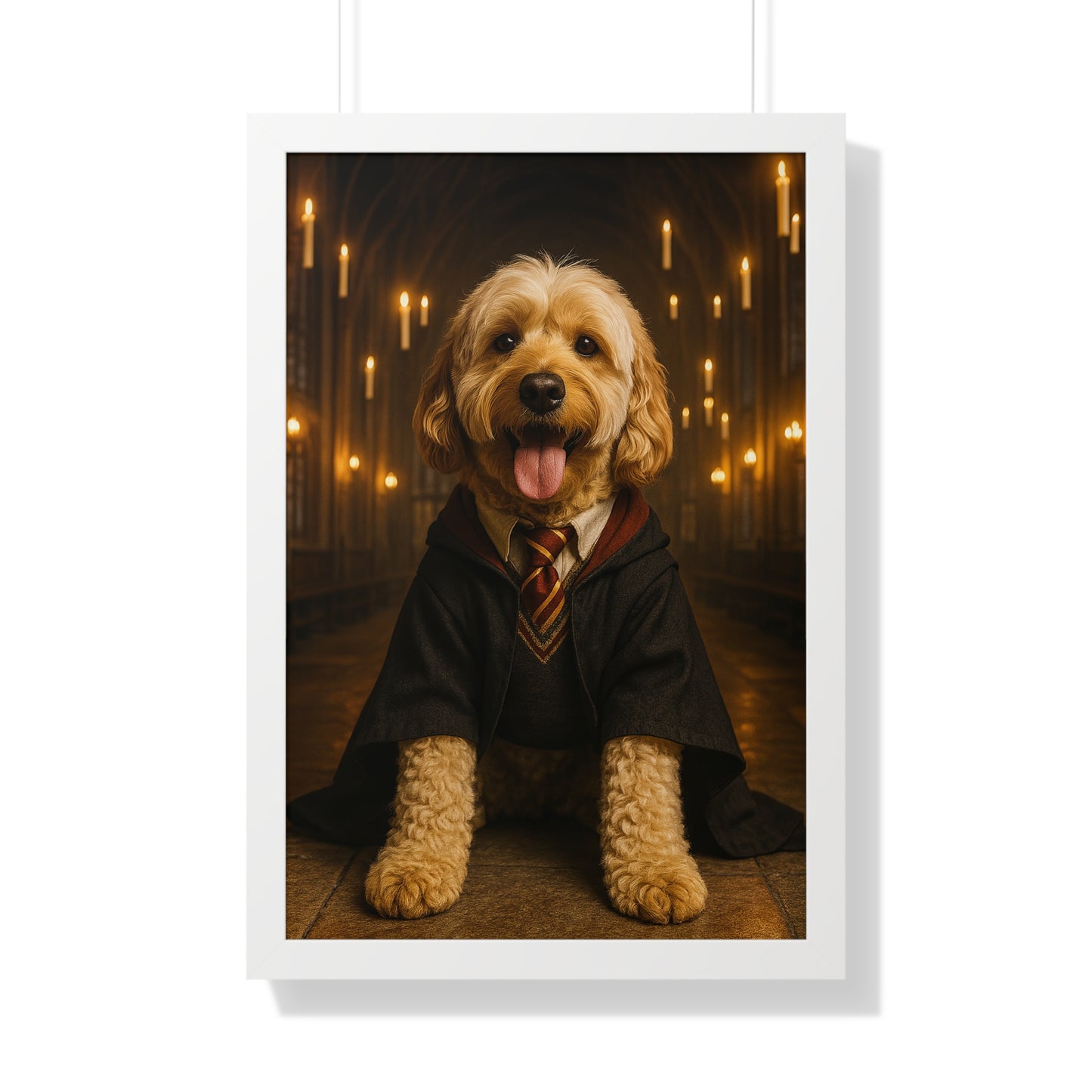 Pet-Humor Prints Pup-Warts Wizard Framed Artwork
