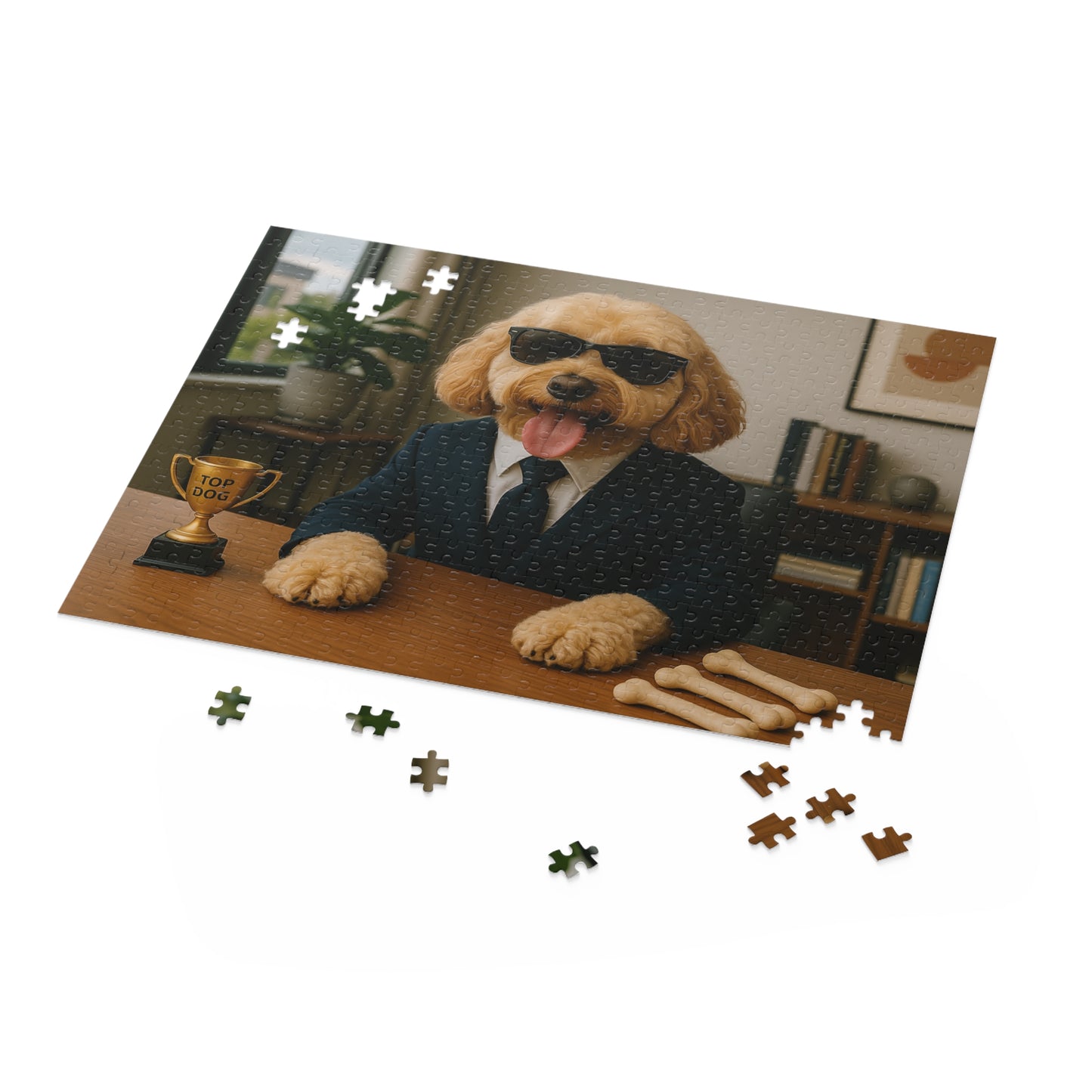 Pet-Humor Prints Top Dog CEO Puzzle (120, 252, 500-Piece)