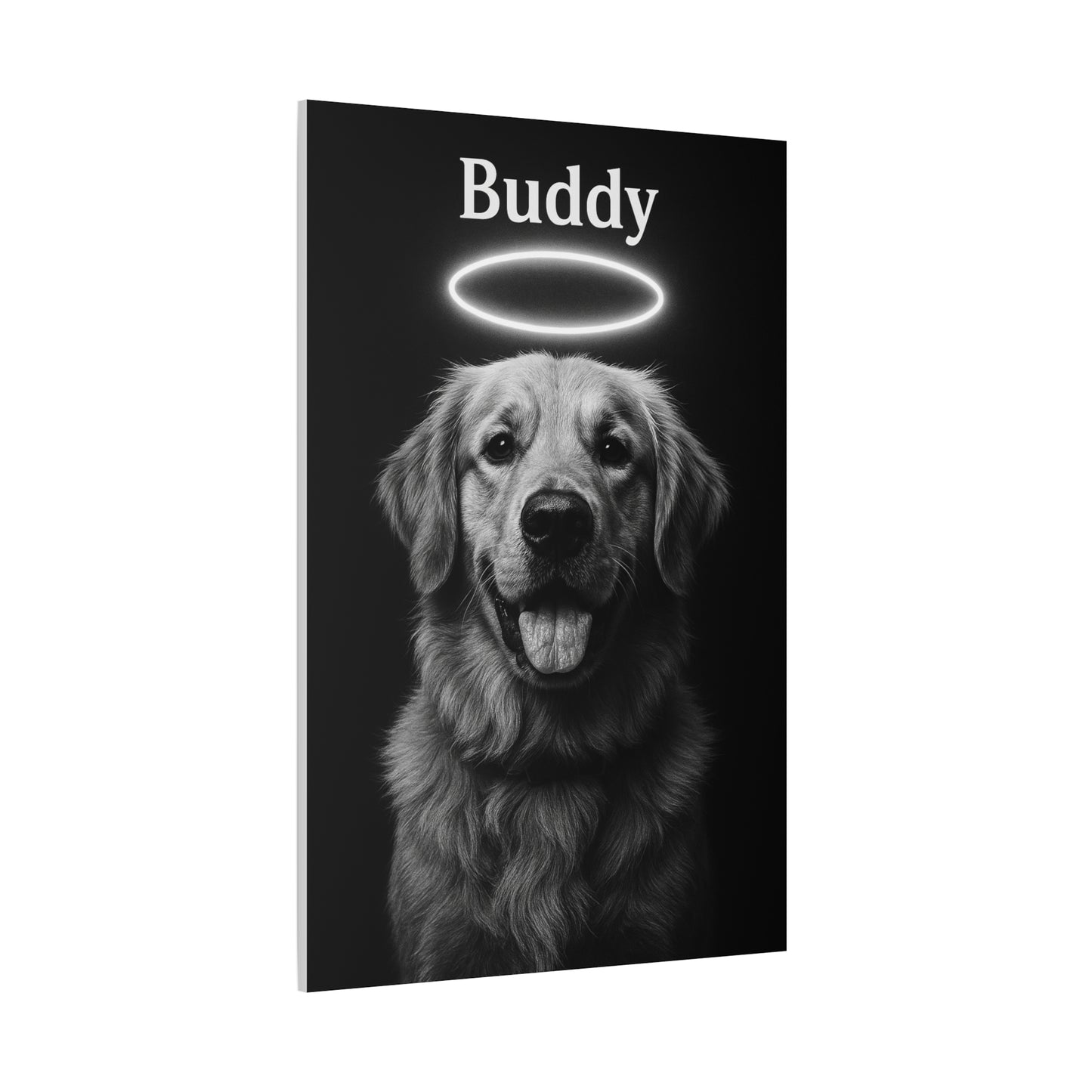 Pet-Humor Prints B+W Portrait Canvas