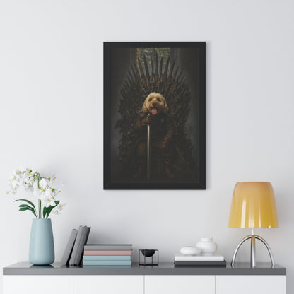 Pet-Humor Prints Game of Bones Framed Artwork