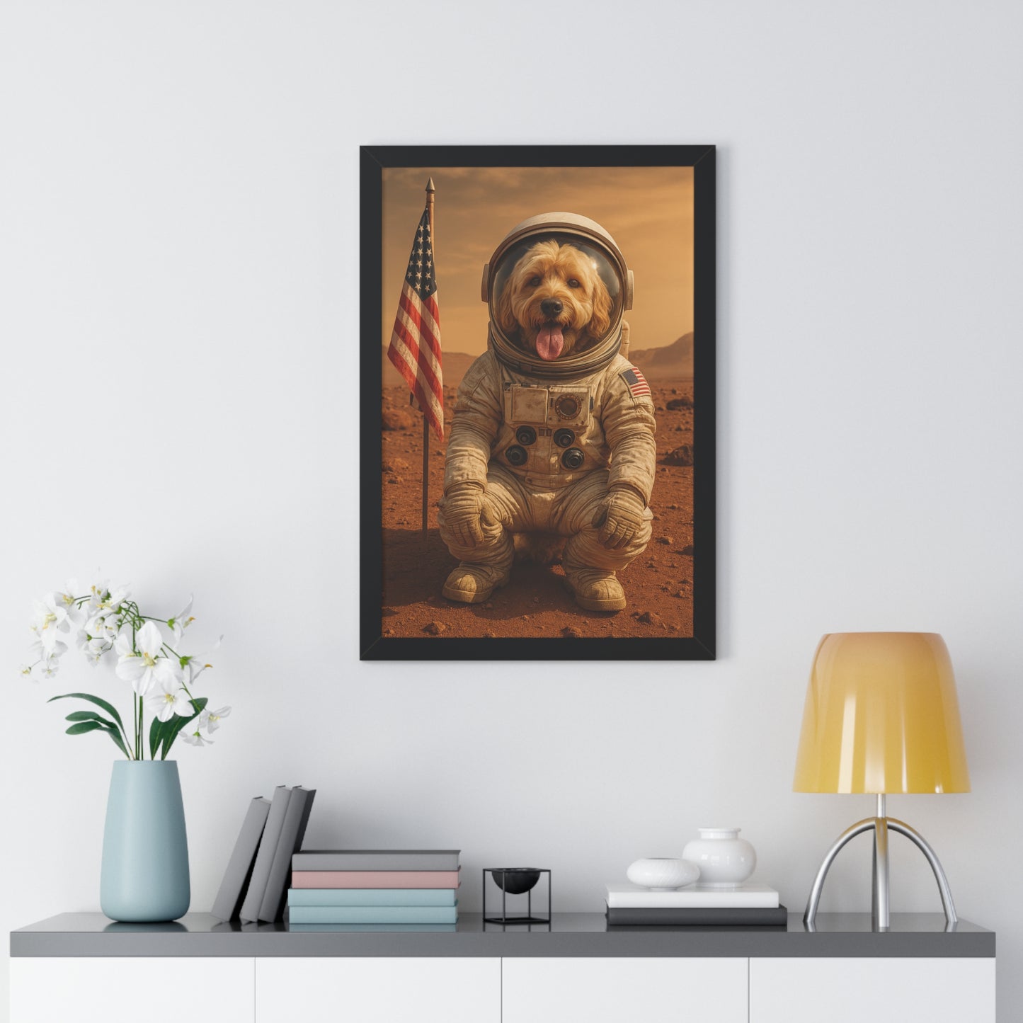 Pet-Humor Prints Mars Rover Framed Artwork