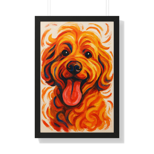 Pet-Humor Prints Abstract Portrait Framed Artwork