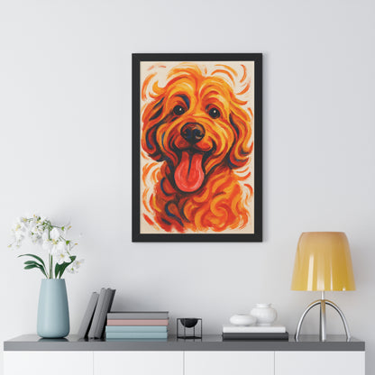 Pet-Humor Prints Abstract Portrait Framed Artwork