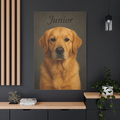Pet-Humor Prints Portrait With Text (Canvas)