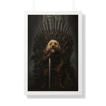Pet-Humor Prints Game of Bones Framed Artwork