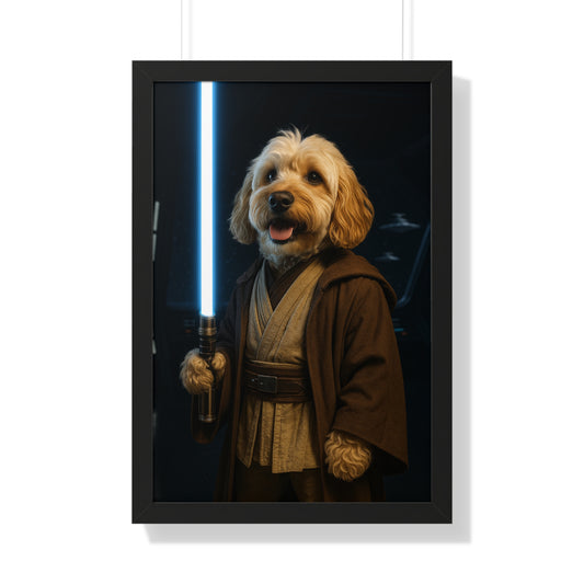 Pet-Humor Prints Obi-Woof Framed Artwork