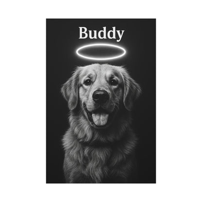 Pet-Humor Prints B+W Portrait Canvas