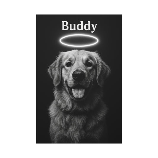 Pet-Humor Prints B+W Portrait Canvas