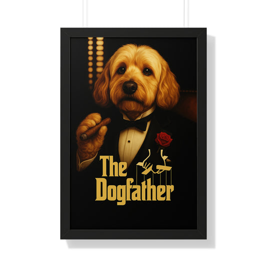 Pet-Humor Prints The Dogfather Framed Artwork