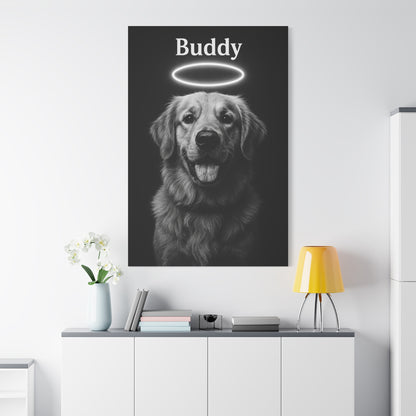 Pet-Humor Prints B+W Portrait Canvas