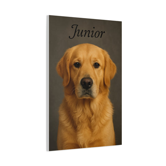 Pet-Humor Prints Portrait With Text (Canvas)