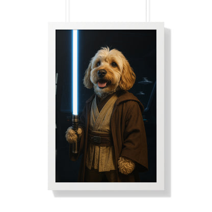 Pet-Humor Prints Obi-Woof Framed Artwork