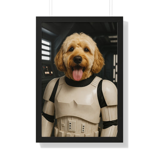 Pet-Humor Prints Storm-Pooper Framed Artwork