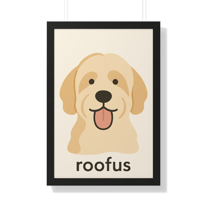 Pet-Humor Prints Minimalist Portrait Framed Artwork