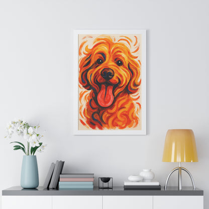 Pet-Humor Prints Abstract Portrait Framed Artwork
