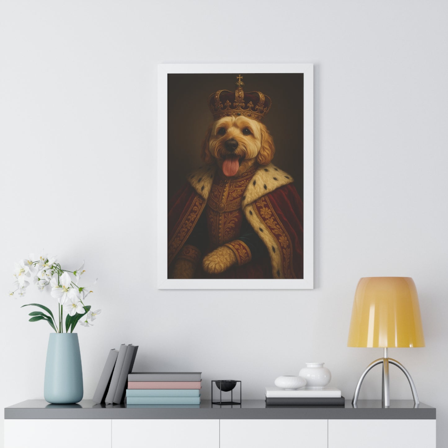 Pet-Humor Prints Noble Pup Framed Artwork