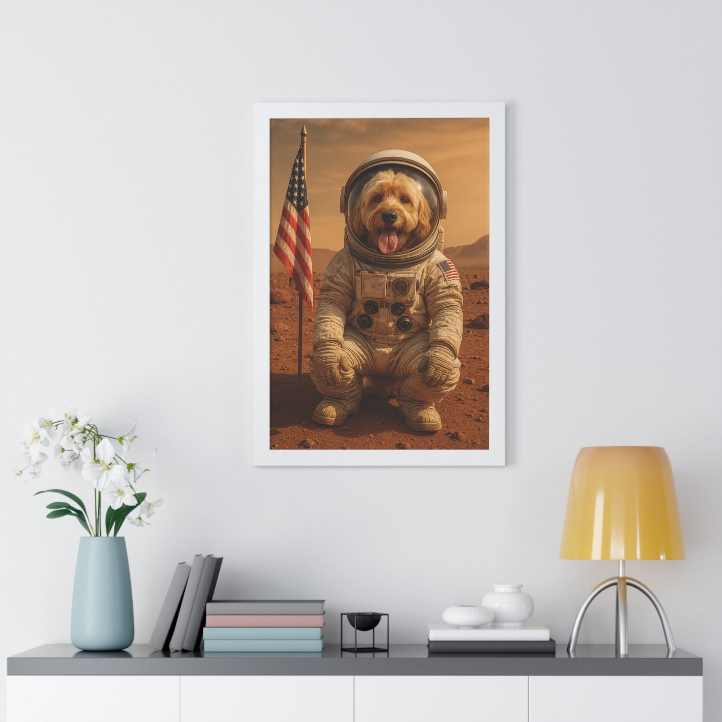 Pet-Humor Prints Mars Rover Framed Artwork