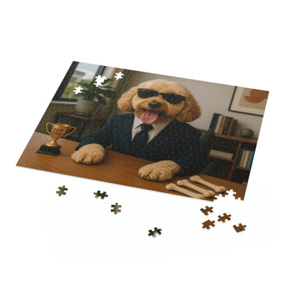 Pet-Humor Prints Top Dog CEO Puzzle (120, 252, 500-Piece)