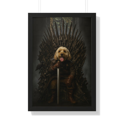 Pet-Humor Prints Game of Bones Framed Artwork